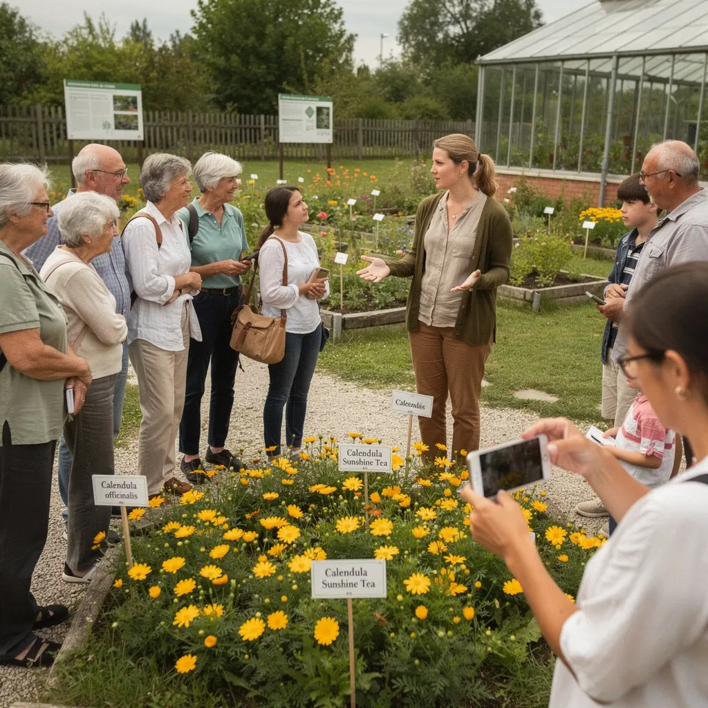 Körömvirág tea öntése egy csészébe, aranysárga színnel.